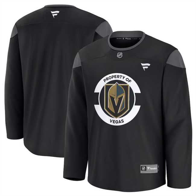Mens Vegas Golden Knights Black 2024-25 Team Practice Stitched Hockey Jersey Dzhi->vegas golden knights->NHL Jersey